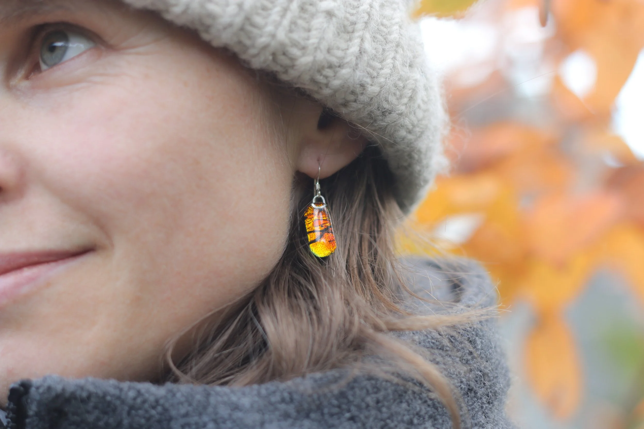 アクセサリー mame Organic motif Glass Earrings Glass Earrings